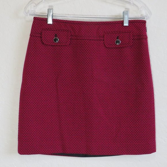 LOFT* Women's Fully Lined Side Zip Double Button Down Pocket A-Line Skirt~Size 2 - Picture 1 of 10